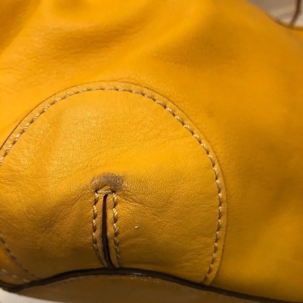 Michael kors yellow shopper tote bag